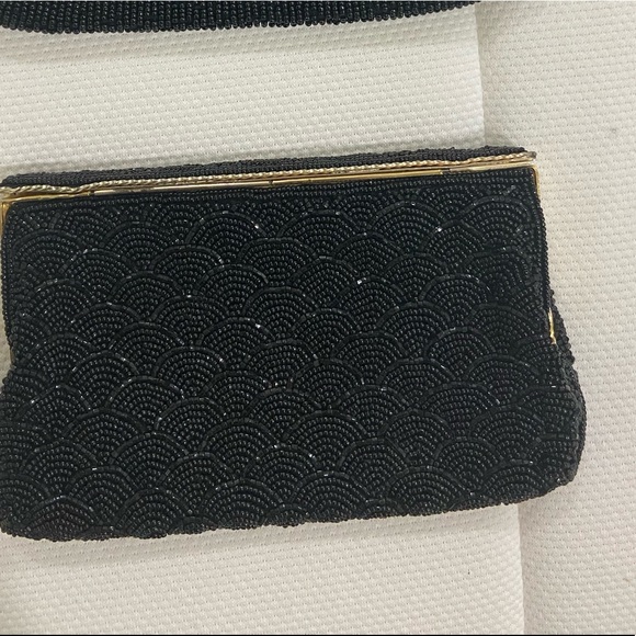 Black beaded purse - Picture 2 of 4